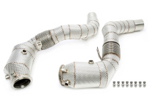 BMW F07/F10/F11 / F12,F13,F06 / F01,02,F03 / X5 F15 / X6 F16 N63N-Motor 2013-2018 Downpipe Med Katalysator TA Technix